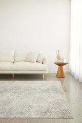 Emma Blomfield Plume Frost Rug – Soft Organic Motif