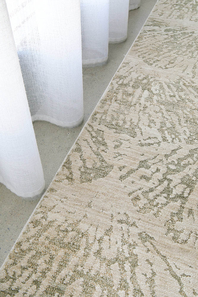 Emma Blomfield Plume Moss Rug – Soft Organic Motif