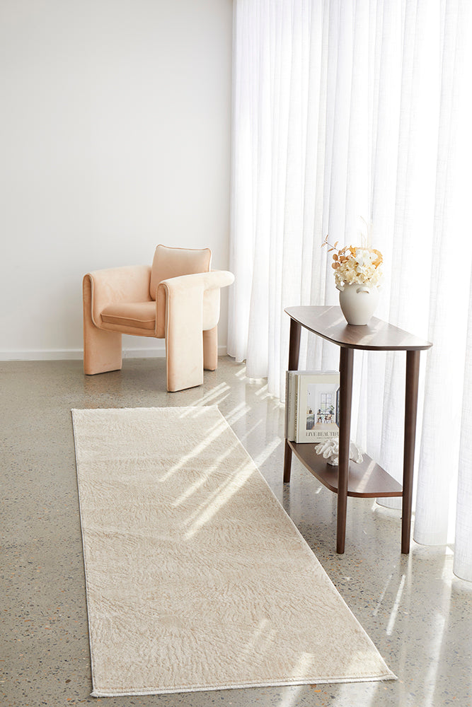 Emma Blomfield Plume Oat Rug – Soft Organic Motif