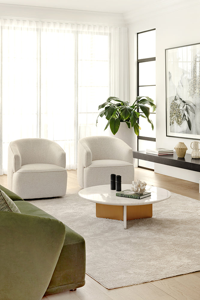 Emma Blomfield Plume Oat Rug – Soft Organic Motif