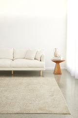 Emma Blomfield Plume Oat Rug – Soft Organic Motif