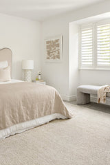 Emma Blomfield Veil Natural Rug – Ivory Lace Motif