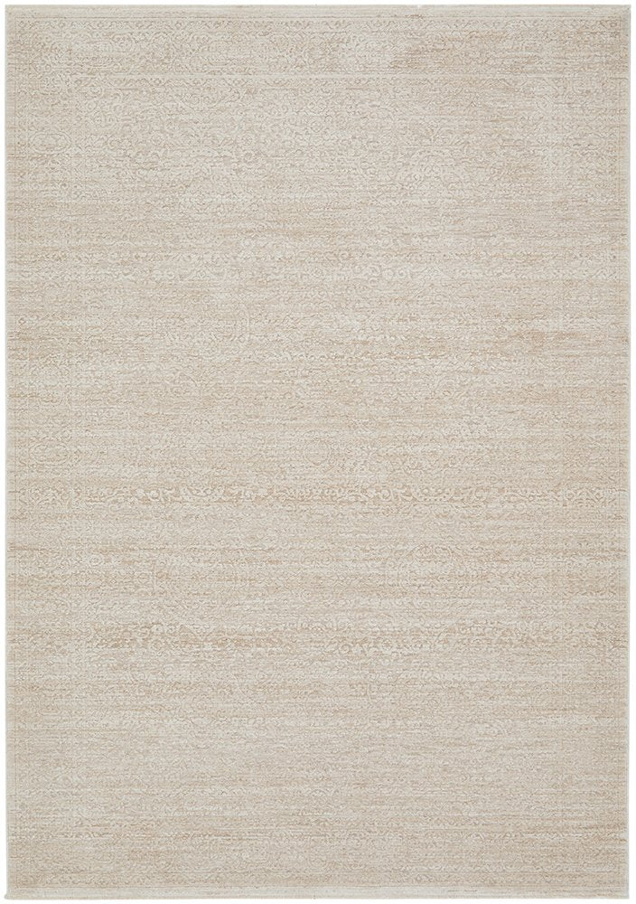 Emma Blomfield Veil Natural Rug – Ivory Lace Motif