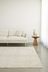 Emma Blomfield Veil Natural Rug – Ivory Lace Motif