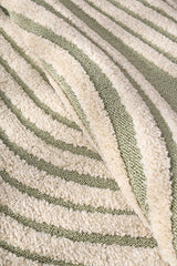 Astria Cream and Green Texture Rug