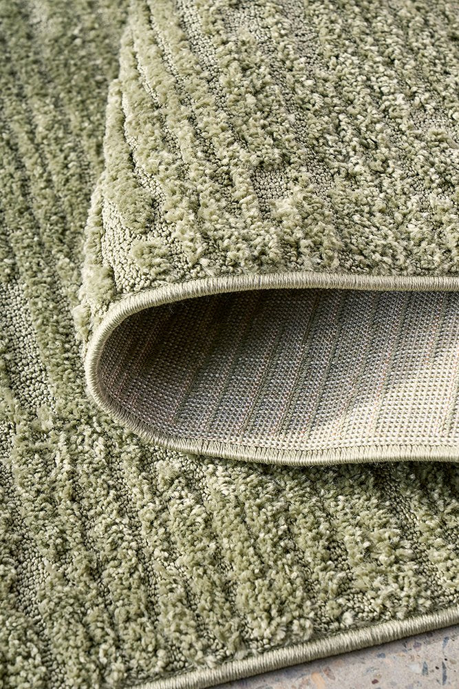 Astrid Zuri Green Texture Rug