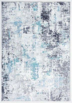 Verve Abstract Blue Rug - Lost Design Society