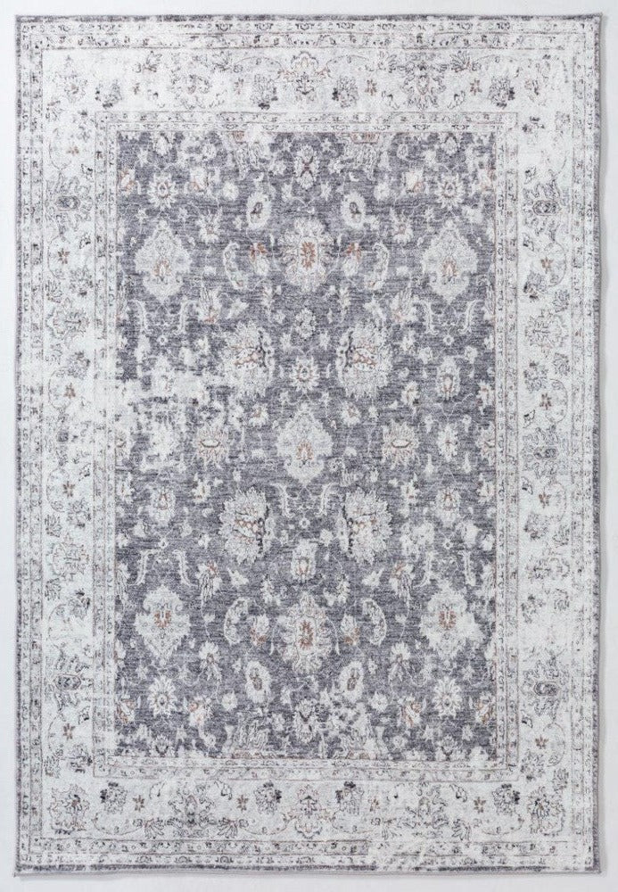 Verve Floral Antique Grey Rug