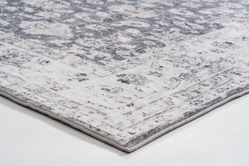 Verve Floral Antique Grey Rug