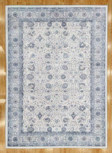 Verve Botanical Blue and Creme Rug