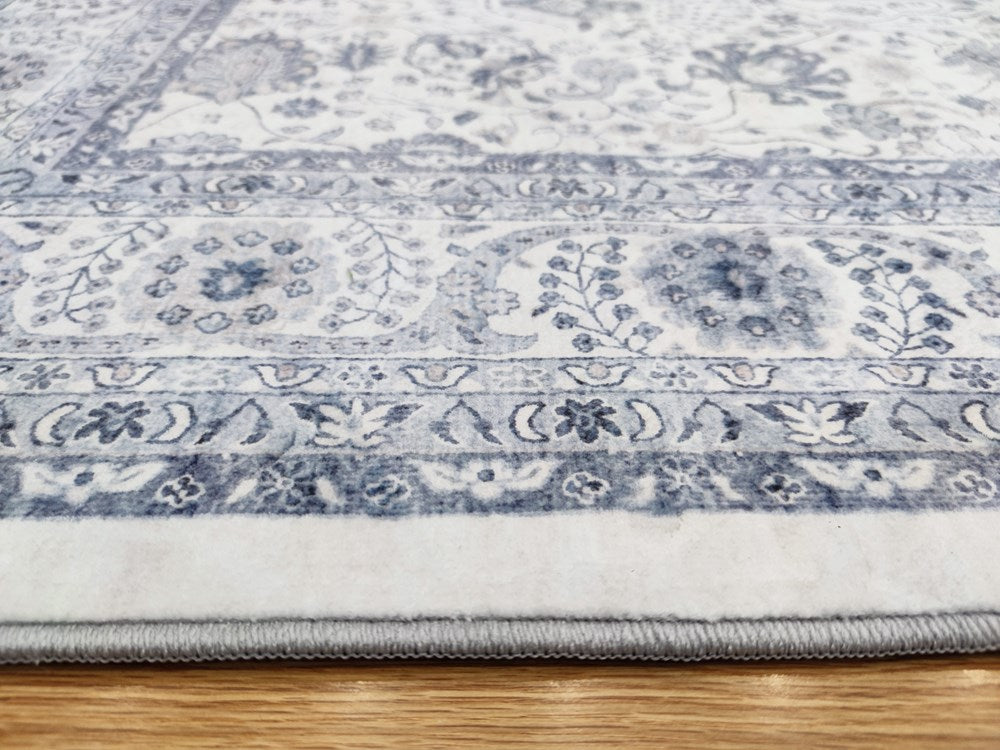 Verve Botanical Blue and Cream Rug