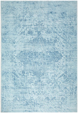 Aquamarine Blue Washable Rug