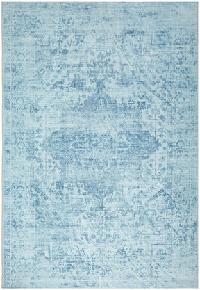 Aquamarine Blue Washable Rug - Lost Design Society