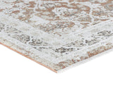 Sia Rust Transitional Fringe Rug