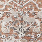 Sia Rust Transitional Fringe Rug