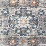 Sia Medallion Transitional Fringe Rug