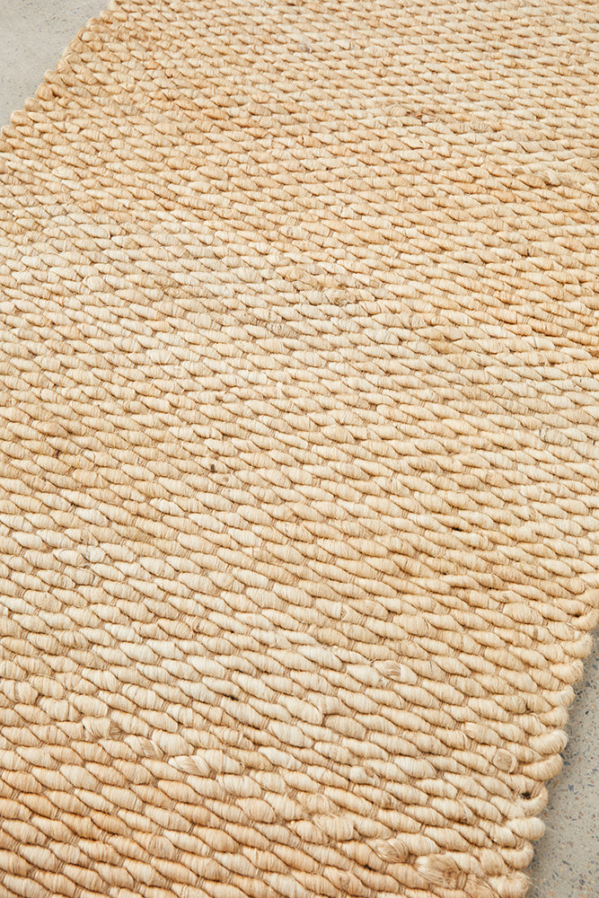 Honeycomb Natural Jute Rug