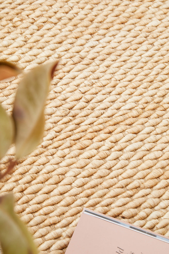 Honeycomb Natural Jute Rug