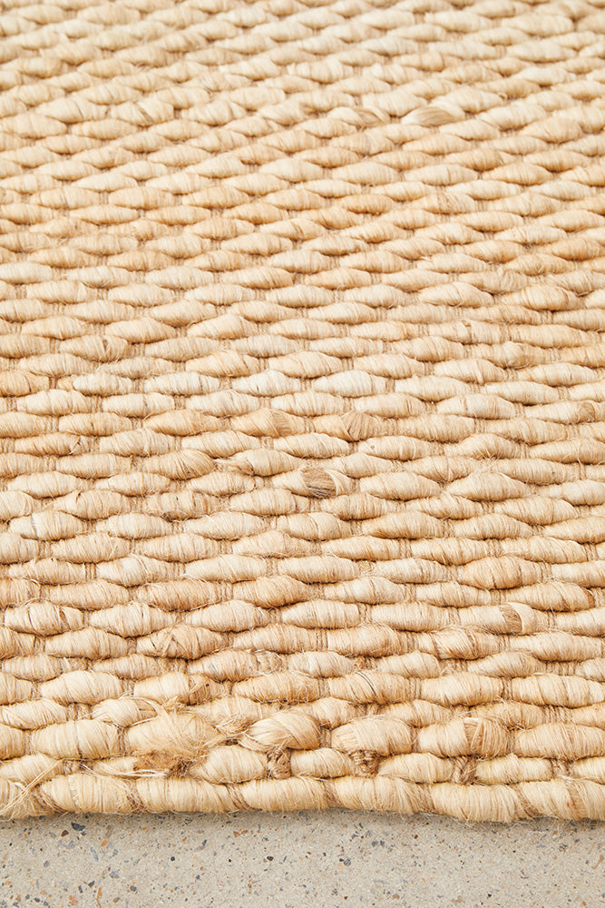 Honeycomb Natural Jute Rug