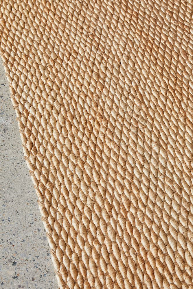 Honeycomb Natural Jute Rug