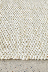 Honeycomb Natural Bleach Jute Rug