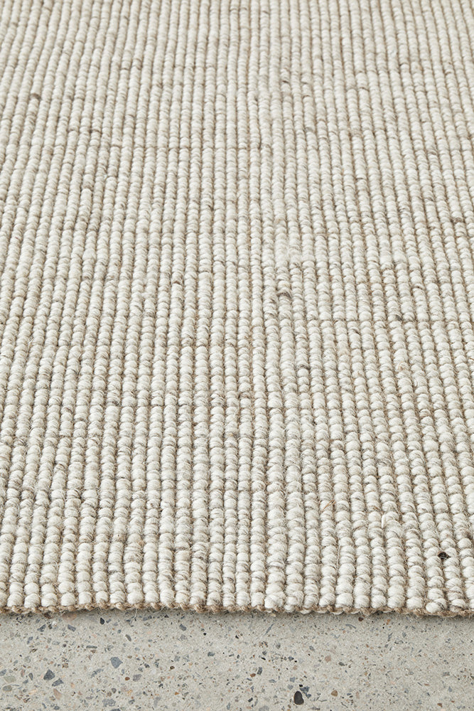 Mallow Wool Jute Beige Rug