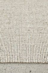 Mallow Wool Jute Beige Rug