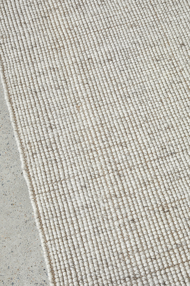 Mallow Wool Jute Beige Rug