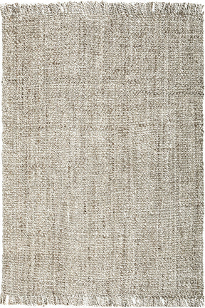 Mallow Silver Jute Fringed Rug - Lost Design Society