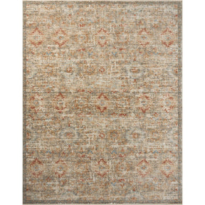 Rustic Tuscan Antique Look Very Thin Rug - Lost Design Society