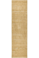 Camel Linear Textured Glam Rug