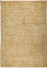 Camel Linear Textured Glam Rug
