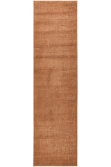 Rust Linear Textured Glam Rug