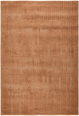 Rust Linear Textured Glam Rug