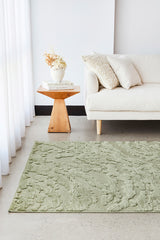 Sage Textured Glam Rug
