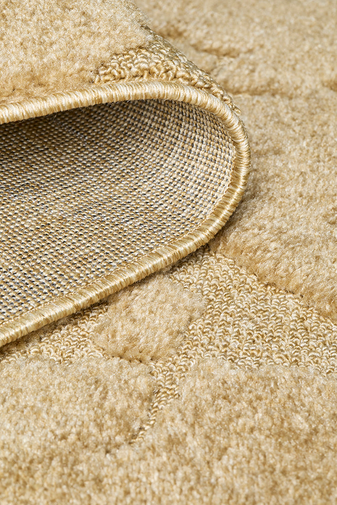 Camel Textured Glam Rug