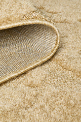 Camel Textured Glam Rug