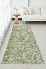 Sage Textured Glam Rug