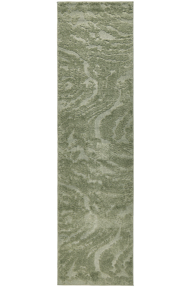 Sage Textured Glam Rug