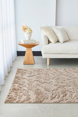 Cacao Textured Glam Rug