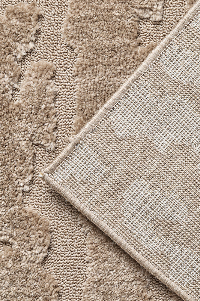 Cacao Textured Glam Rug