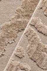 Cacao Textured Glam Rug