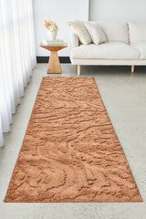Rust Textured Glam Rug