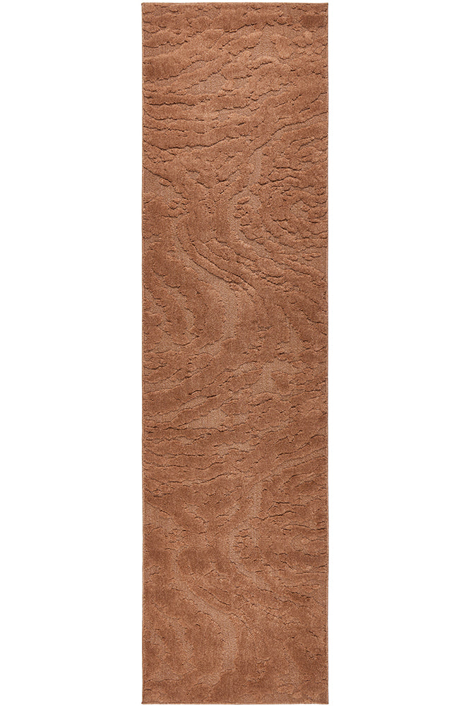 Rust Textured Glam Rug