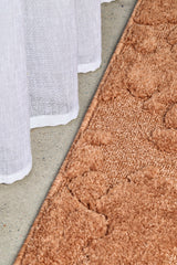 Rust Textured Glam Rug
