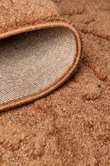 Rust Textured Glam Rug