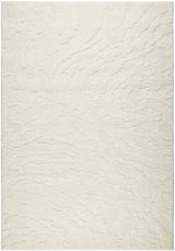 Off-White Textured Glam Rug