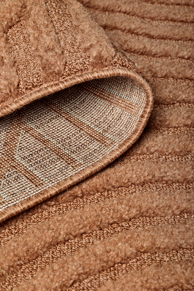 Rust Arched Glam Rug