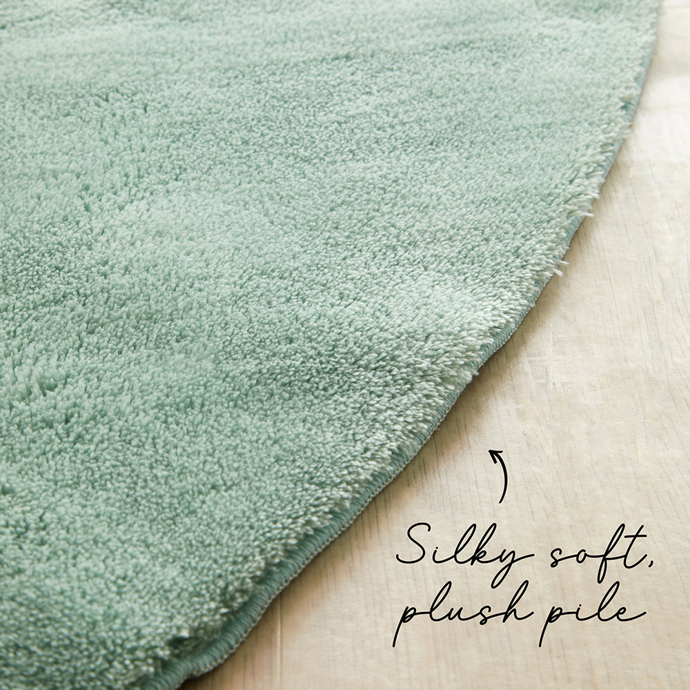 Mint Green Washable Rug