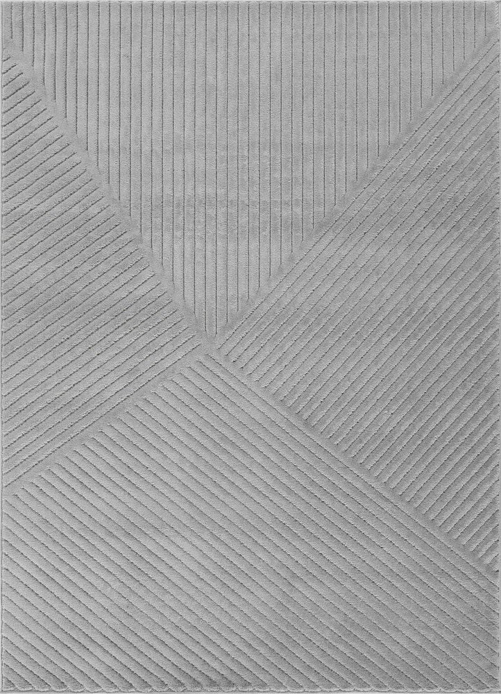 Art Deco Linear Smokey Grey Rug